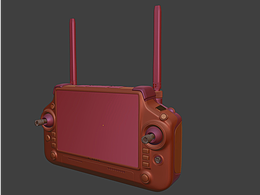 多边形建模 DJI RC Plus手柄 &大疆停机坪