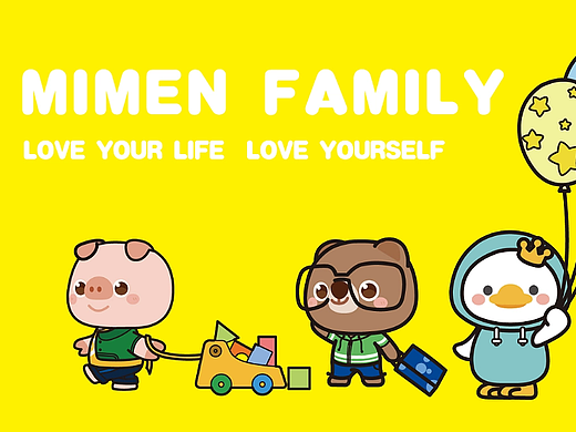 原创IP设计|MIMEN FAMILY-麦萌家族ip设计