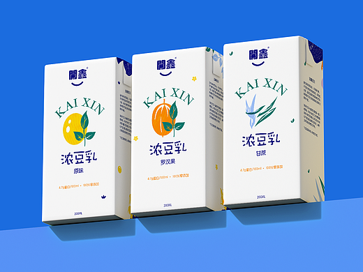多姿多彩——開鑫浓豆乳包装设计