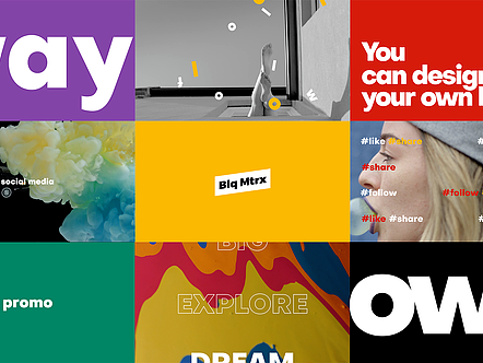 AE模板|节奏时尚粗体大标题照片视频排版动态动画产品