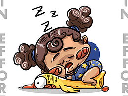 【插画分享】我的美容觉，真的很重要