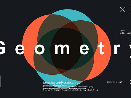 AE模板|时尚空间背景不规则图形图标开场品牌升级动画
