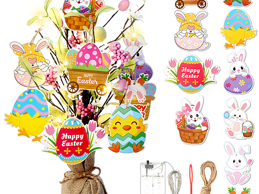 亚马逊主图-复活节彩蛋树