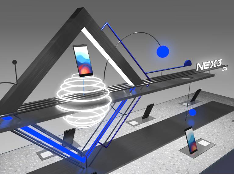 VIVO — NEX系列终端陈列道具
