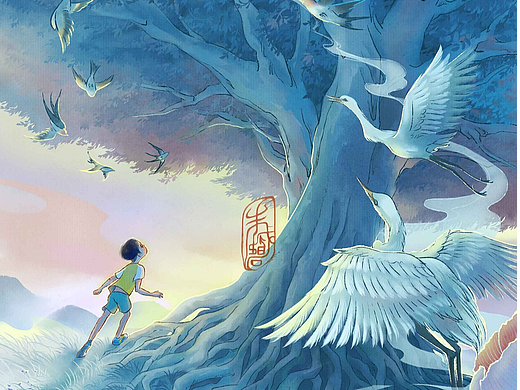 鸟鸣声声桃花开插图