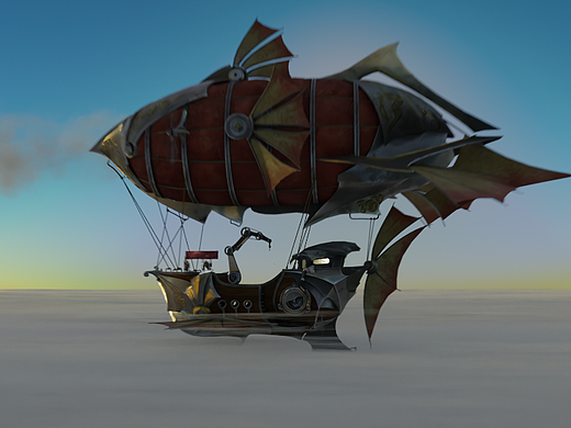 Blender一个飞艇小动画