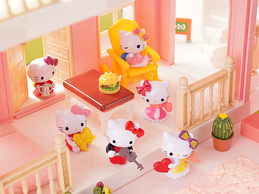 Hello Kitty盲盒玩具拍摄