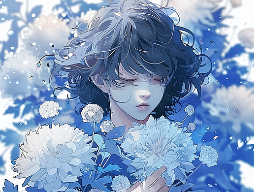 Midjourney｜夢幻插畫·身處花海的女孩（個人主頁-ZNjgxMjYzNjg=） - 商業(yè)插畫 - 站酷設(shè)計(jì)師星點(diǎn)設(shè)計(jì)原創(chuàng)素材 - 站酷ZCOOL