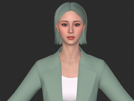 3d人物模型 虚拟人物_创意设计作品图片素材-站酷zcool