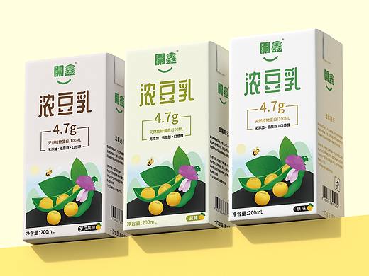 開鑫浓豆乳 绿色  健康  天然× 站酷