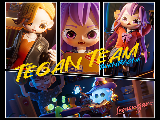 原创IP-TEGAN TEAM「21」（个人主页-ZNjg0ODA5NTI=） - 人物/生物 - 站酷设计师lemonjam原创素材 - 站酷ZCOOL