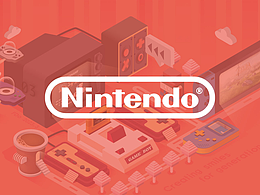 任天堂游戏掌机——2.5D矢量插画