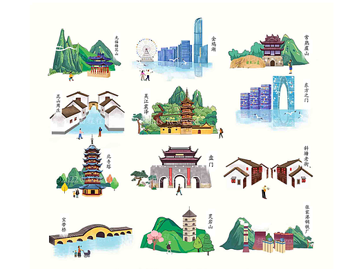手绘地图系列