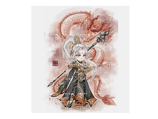 Q版仿水彩小人儿（我的天刀友友们）