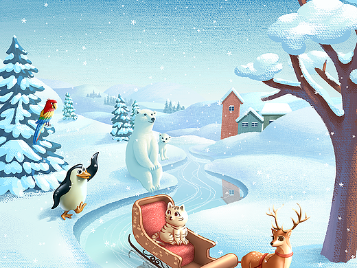 兒童繪本_春夏秋冬（個人主頁-ZNjc2MDkwNjQ=） - 繪本 - 站酷設計師mars_m原創(chuàng)素材 - 站酷ZCOOL