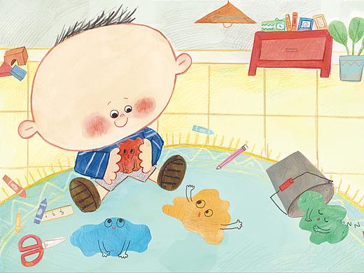 低幼绘本《点点点和呜哇哇》