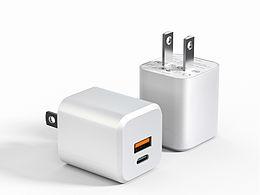 C4D產品渲染 | GaN氮化鎵充電器-工作輸出