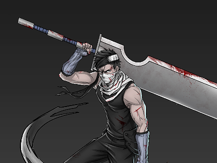 火影忍者手办设计——忍刀七人众01——再不斩