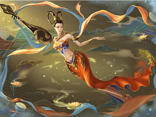 王者荣耀 杨玉环 飞天 敦煌系列 同人