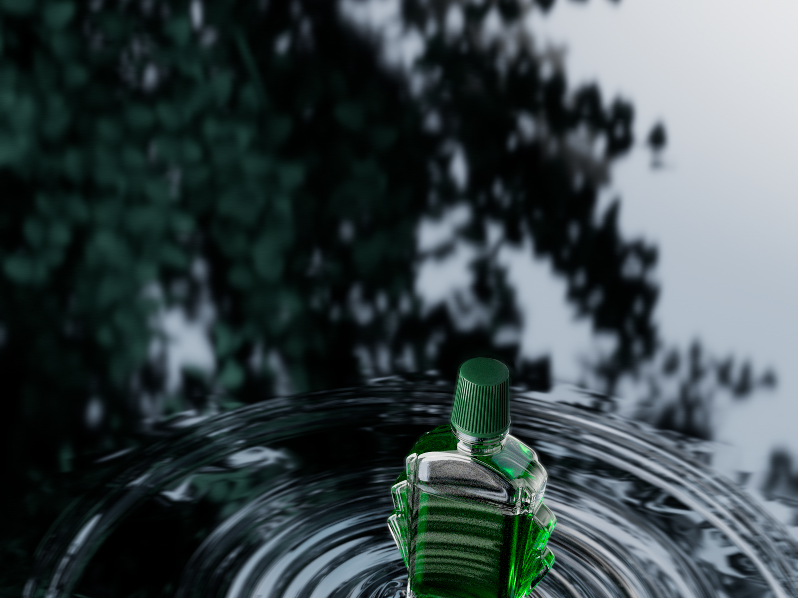 C4D建模渲染，风油精