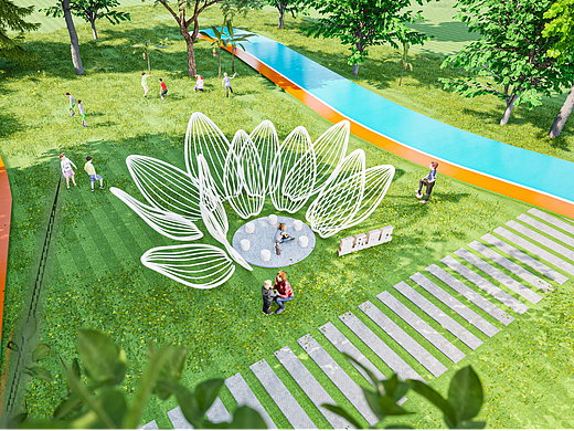 公园地标-3D建模渲染出图（个人主页-ZNjc5OTQ2NDA=） - 其他平面 - 站酷设计师草莓炒鸡粪原创素材 - 站酷ZCOOL