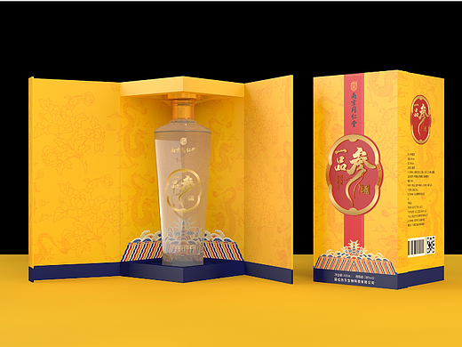南京同仁堂 一品参酒 包装设计