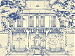 大慈恩寺-大雁塔-版画