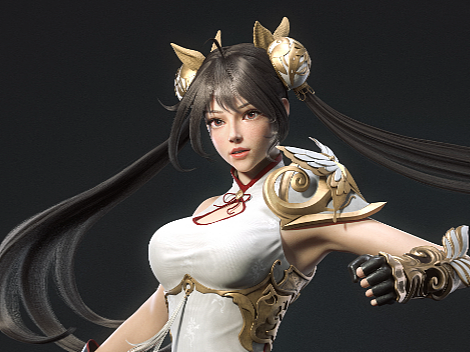 【翼次方】角色建模丨拳师少女~ 