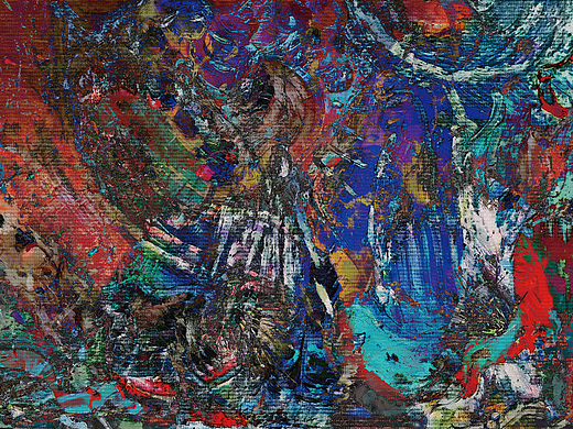 林友谅抽象画作品