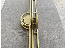 来图定制大门金属拉手 推拉门不锈钢艺术拉手把手图片