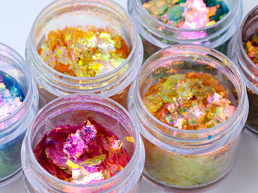 糖果色独角兽变色龙眼影粉原料