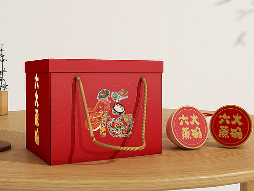 箱盒汇 X 六大蒸碗包装设计，送礼送祝福