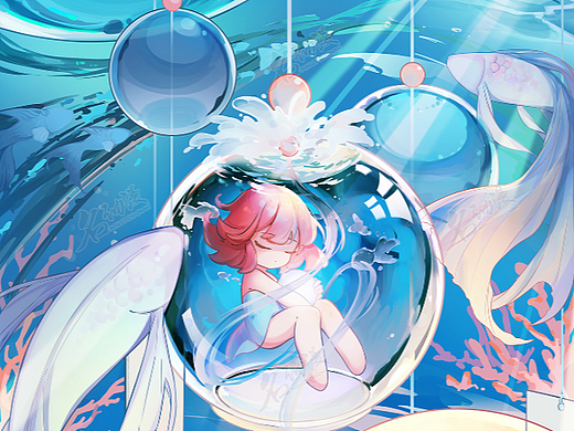 风铃中的少女名动漫cg数娱tahuevo临摹,风铃草树林52taijyou么么酱