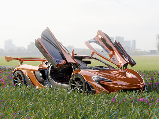McLaren_P1_GTR 汽车渲染