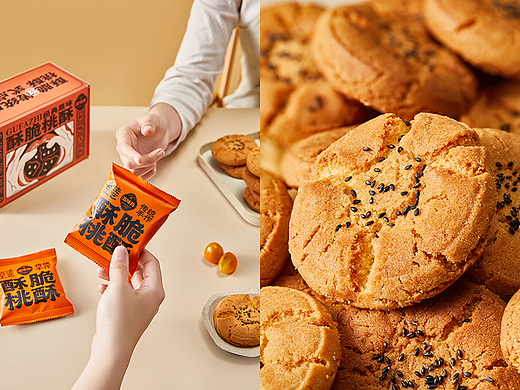 家居生活氛围感桃酥饼零食产品拍摄 | 初图视觉