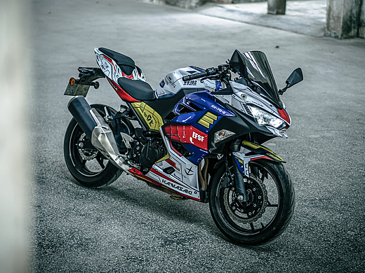 川崎-Kawasaki-忍者ninja400-元祖高达RX-78-2定制涂装