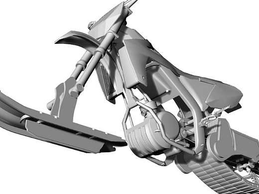 SDC马达雪地自行车模型