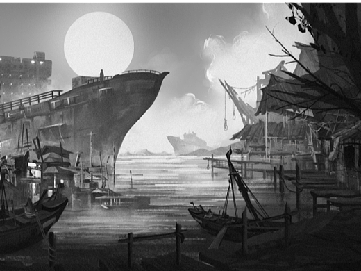 《黑白气氛图》 (2) | 北斗北学馆·基础班学员作品