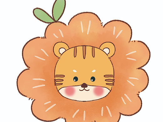 十二生肖贴纸之虎年