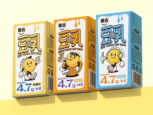 開鑫浓豆乳包装设计