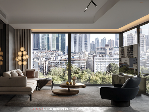 现代黑调风格效果图表现