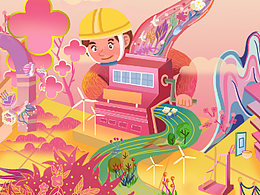 項(xiàng)目建設(shè)創(chuàng)意插畫(huà)