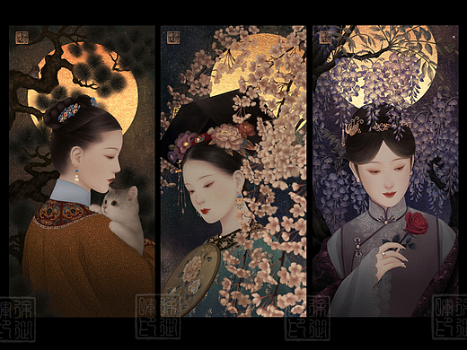 《月下美人》系列第一组