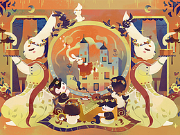 圓月劇場(chǎng)|中秋節(jié)插畫設(shè)計(jì)