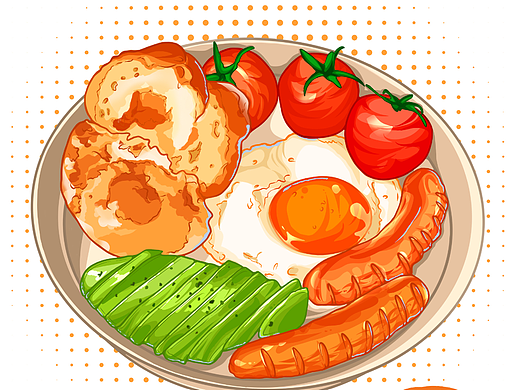 线稿食物插画（个人主页-ZNjU5OTAxODQ=） - 其他平面 - 站酷设计师火火Hoo原创素材 - 站酷ZCOOL