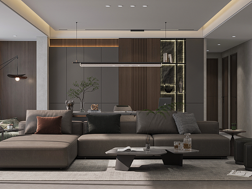 沈阳华发中东首府143平现代样板间