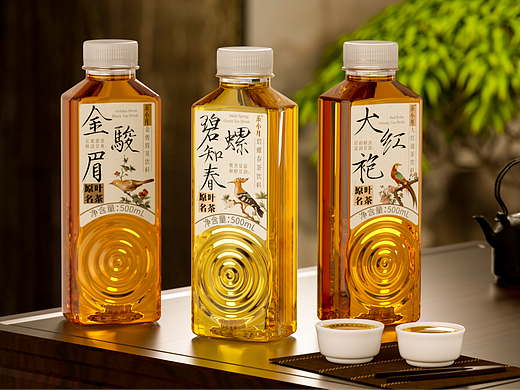 承袭宋代美学之茶饮料包装设计-茶小开