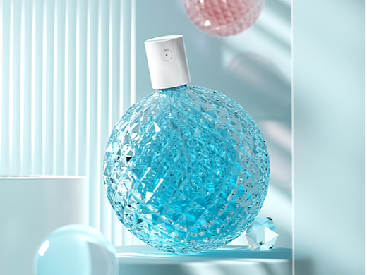 菠萝瓶香水海报渲染