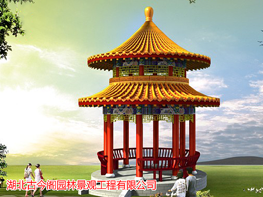 还得是中式，打造不一样的凉亭效果图，永不过时