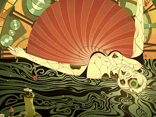 【原创插画】时间女神